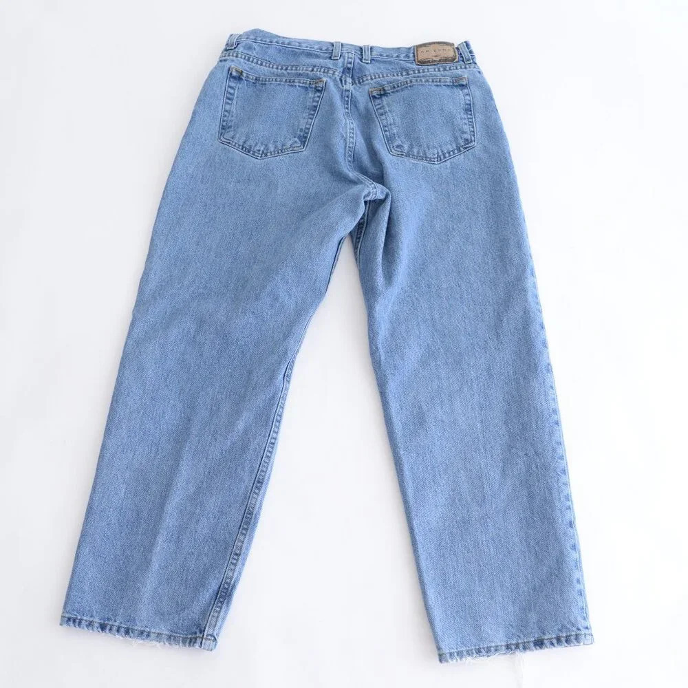 Y2K 09' Arizona  Jean Company Mid Wash Loose Fit Denim Blue Jeans Size 36X30